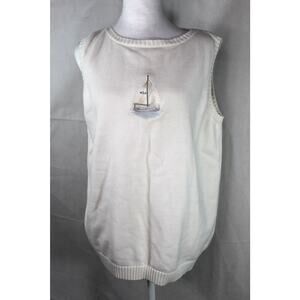Vintage Lauren by Ralph Lauren Embroidered Sailboat Sweater Vest 90s Nautical 2X